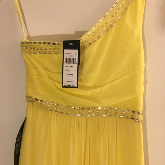 BCBG MAXAZRIA YELLOW GOWN - Picture 2 of 5